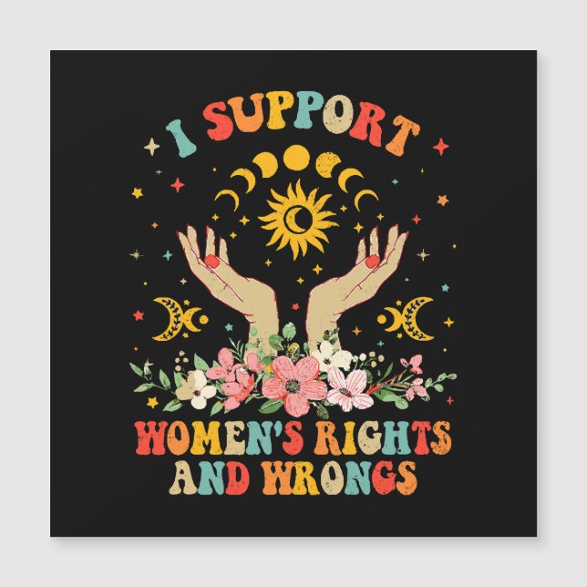 I support women's rights and wrongs vintage (Front)