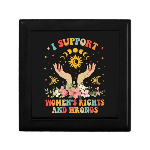 I support womens rights and wrongs vintage gift box
