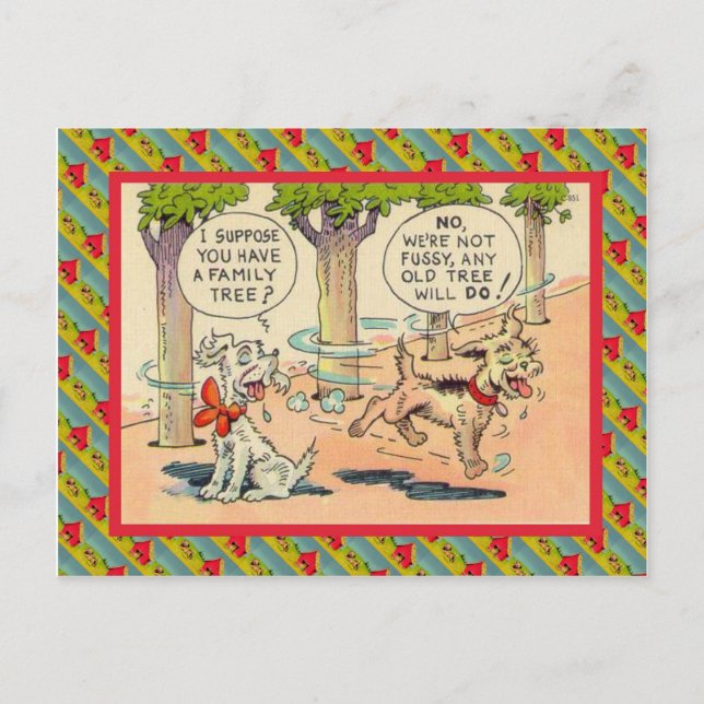 I suppose you have a family tree postcard (Front)