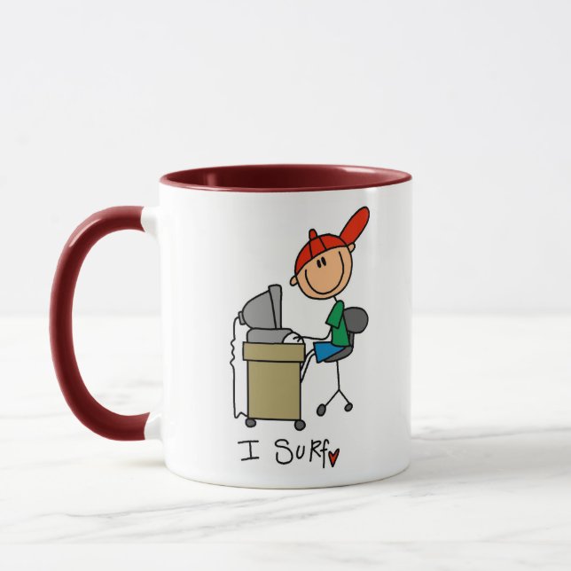 I Surf the Web Mug (Left)