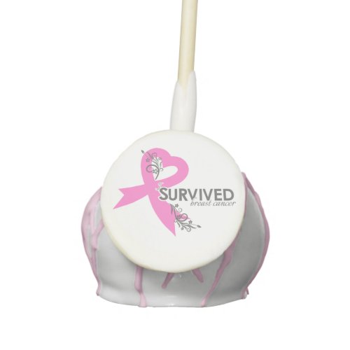 I Surived Breast Cancer Cake Pops