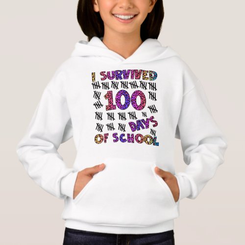 I Survived 100 Days of School Back To School Hoodie