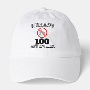 I Survived 100 Days of School (Not 67) Funny Hat