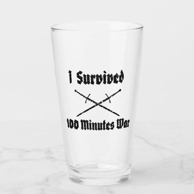 I Survived 100 Minutes War Tumbler (Front)