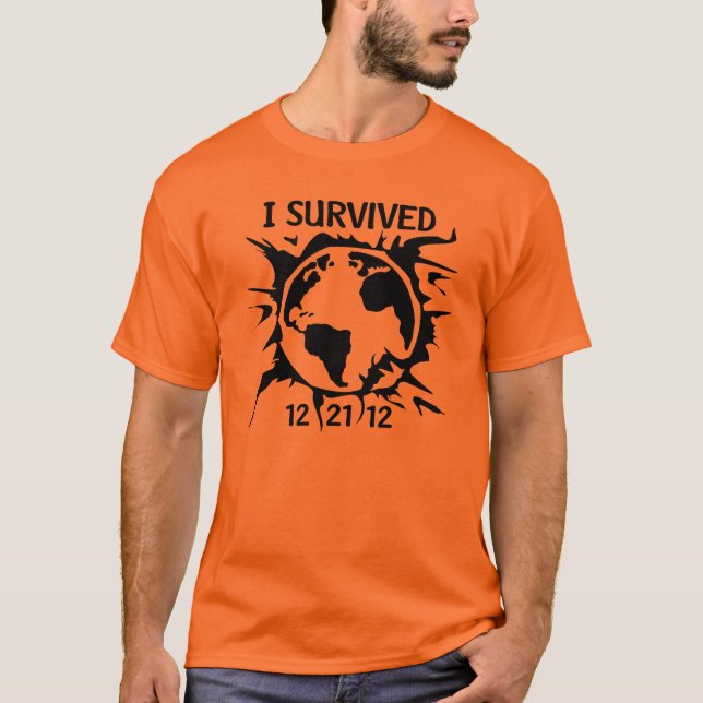"I Survived 12-21-12" End of the World T-Shirt (Front)