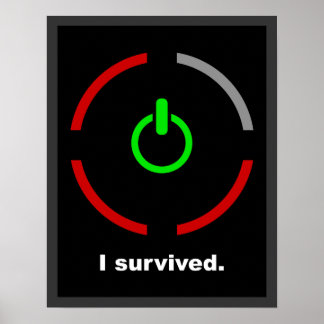 I Survived $17.95 Graphic Art Wall Poster