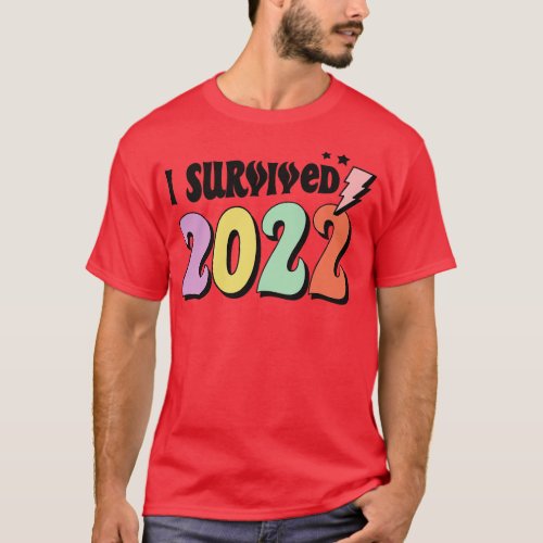 I survived 2022 Retro New Year 2023 Gift T_Shirt