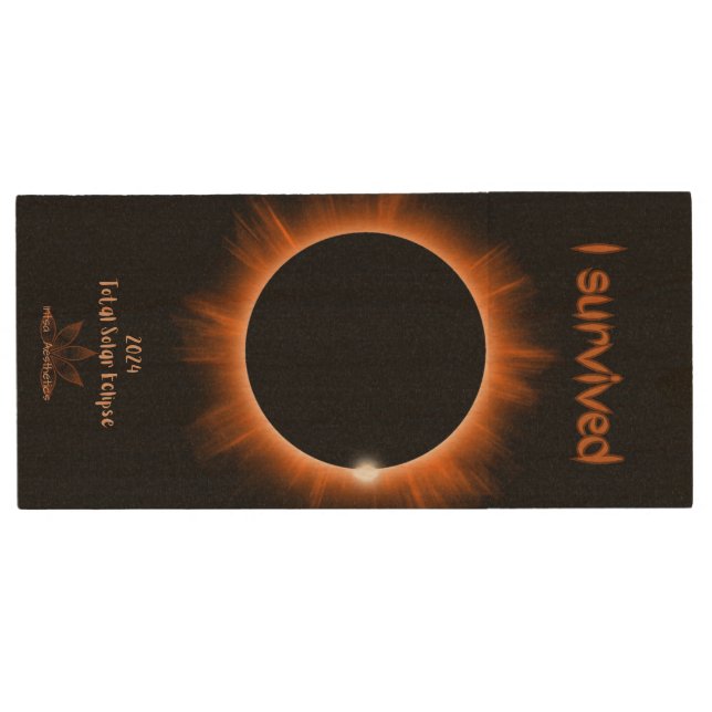 I Survived 2024 Solar Eclipse USB Flash Drive (Front)