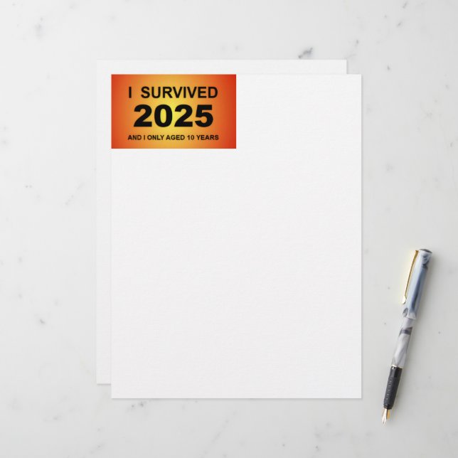 I Survived 2025  Letterhead (Front/Back In Situ)