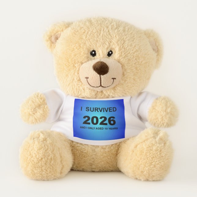 I Survived 2026 Teddy Bear (Front)