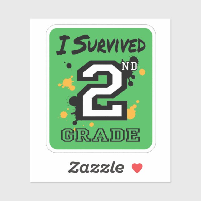 I Survived 2nd Grade Sticker (Sheet)