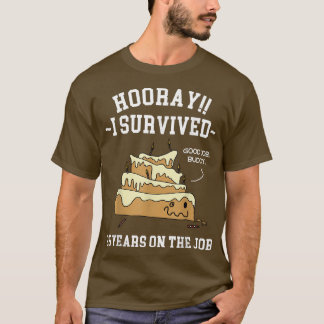 I Survived 35 Years on the Job 35 Years of Service T-Shirt