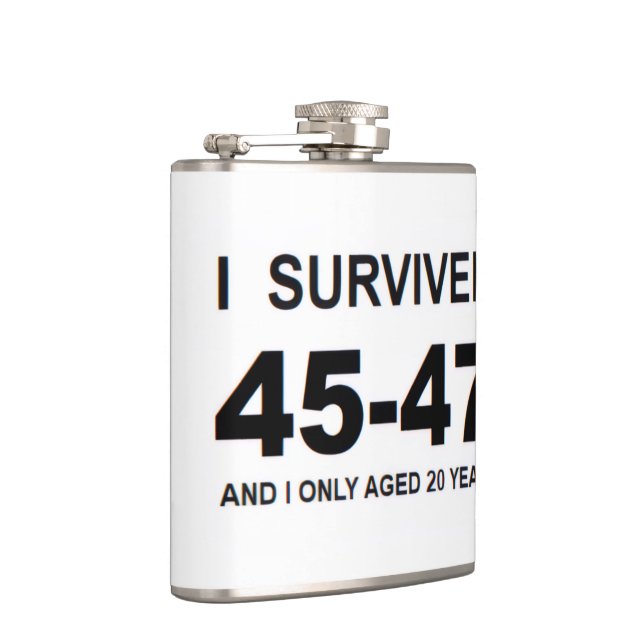 I Survived 45-47  Flask (Right)