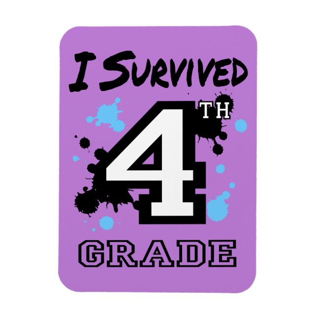 I Survived 4th Grade Flex Magnet (Vertical)