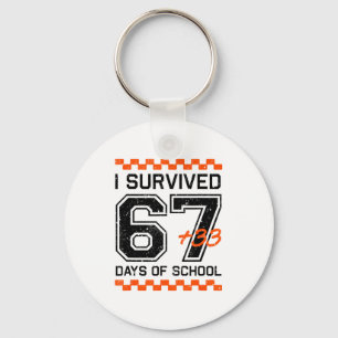 I Survived 67 + 33 Days Of School 100th Day Math S Keychain