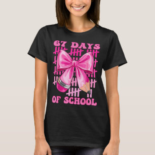 I Survived 67 Days Of School Cool Teacher Design T-Shirt