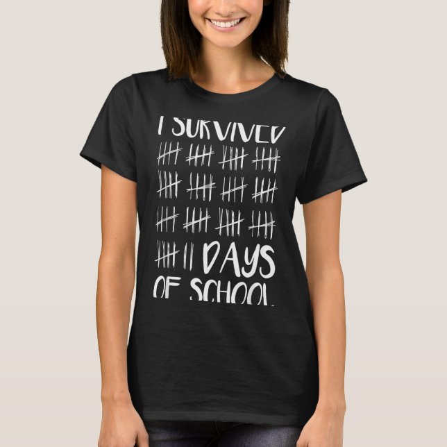 I Survived 67 Days Of School Funny 67 Meme Tally M T-Shirt (Front)