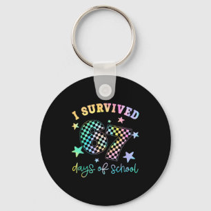 I Survived 67 Days Of School Funny 67 Teachers Stu Keychain