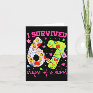 I Survived 67 Days Of School Funny Camouflage Boy  Card
