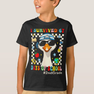 I Survived 67 Days Of School Funny Goose Boys 2nd T-Shirt