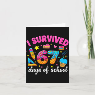 I Survived 67 Days Of School Funny Meme Teacher St Card
