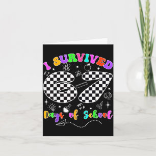 I Survived 67 Days Of School Funny Meme Teacher St Card