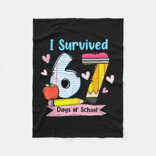 I Survived 67 Days Of School, Funny Teachers Stude Fleece Blanket