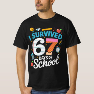 I Survived 67 Days of School Meme Teacher Student T-Shirt