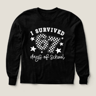 I Survived 67 Days of School PNG | Funny Teacher & Tri-Blend Shirts