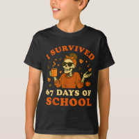 I Survived 67 Days Of School Teacher Skeleton Funn