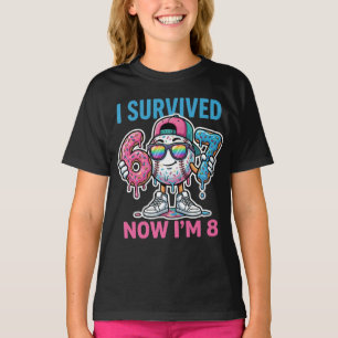 I Survived 67 Now I'm 8 Years Old Baseball Boys T-Shirt