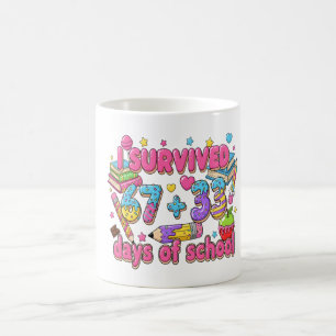 I Survived 67 Plus 33 Days of School Math Kids T-S Coffee Mug