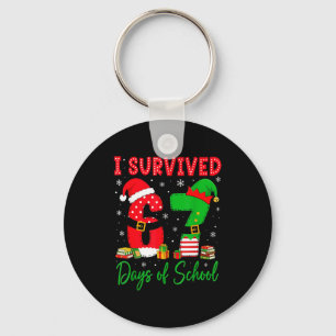 I Survived 67 Six Seven Days Of School Teacher Chr Keychain