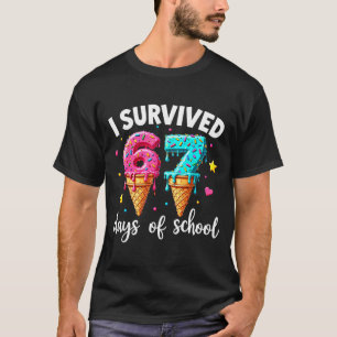 I Survived 67th Days School Drip Ice Cream Funny 6 T-Shirt