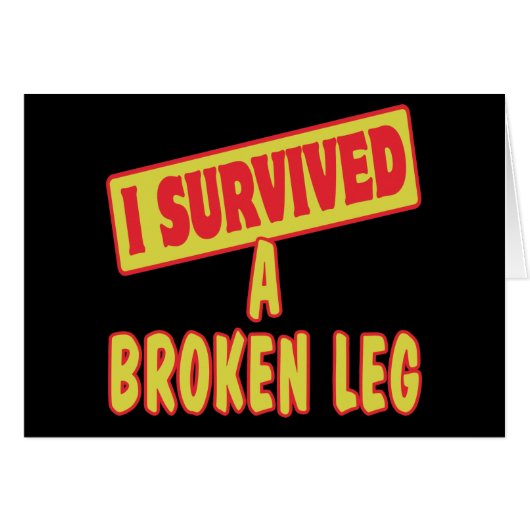 I SURVIVED A BROKEN LEG CARDS (Front Horizontal)