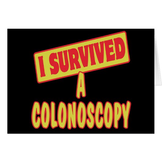 I SURVIVED A COLONOSCOPY CARDS (Front Horizontal)