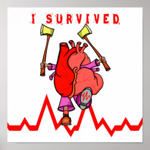 I survived a heart attack poster