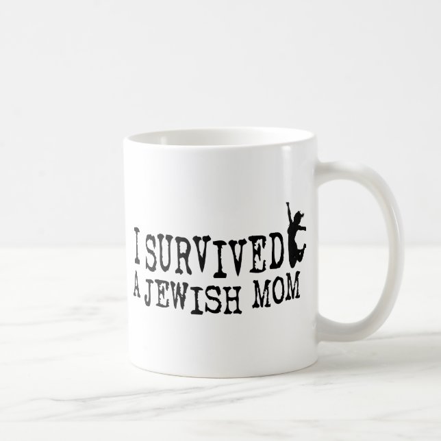 I survived a Jewish mom - the daughter version Coffee Mug (Right)