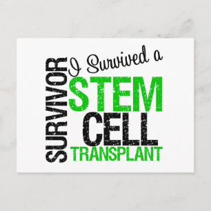 I Survived a Stem Cell Transplant v3 Postcard