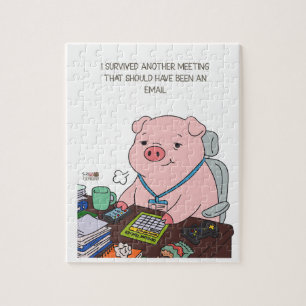 I Survived Another Meeting Jigsaw Puzzle
