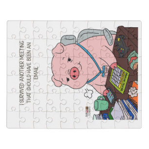 I Survived Another Meeting Jigsaw Puzzle