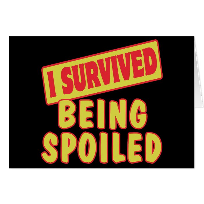 I SURVIVED BEING SPOILED CARDS