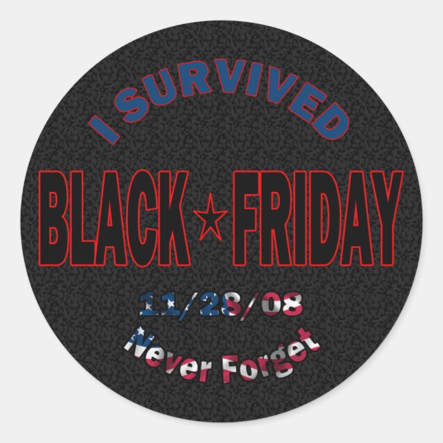 I Survived Black Friday Sticker (Front)