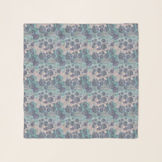 I Survived Blue Abstract Virus Scarf (Front)