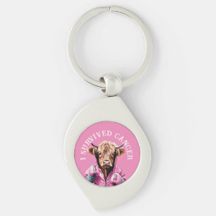 I survived breast cancer keychain