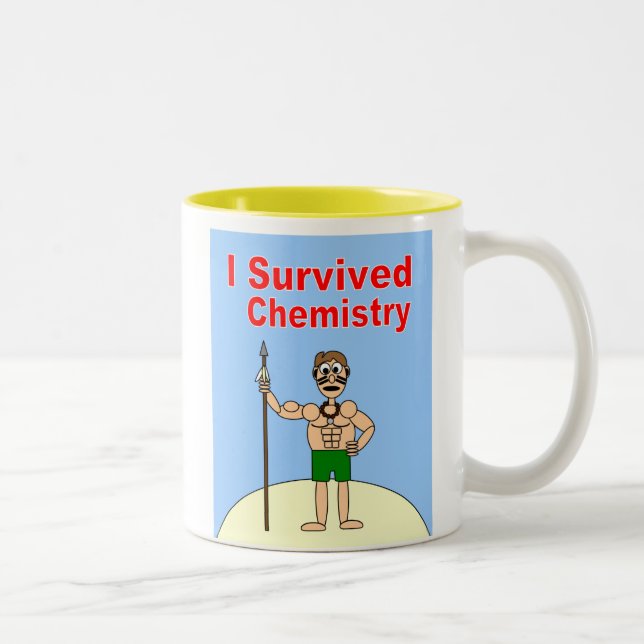 I Survived Chemistry Two-Tone Coffee Mug (Right)
