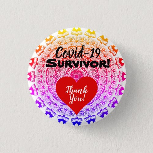 I Survived Coveid_19 Badge Button