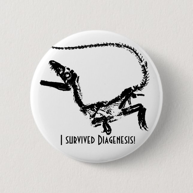 I Survived Diagenesis Boton Pinback Button (Front)