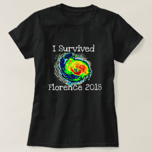 "I Survived Florence 2018" & Hurricane Radar T-Shirt