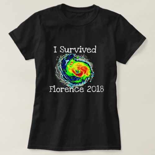 I Survived Florence 2018  Hurricane Radar T_Shirt